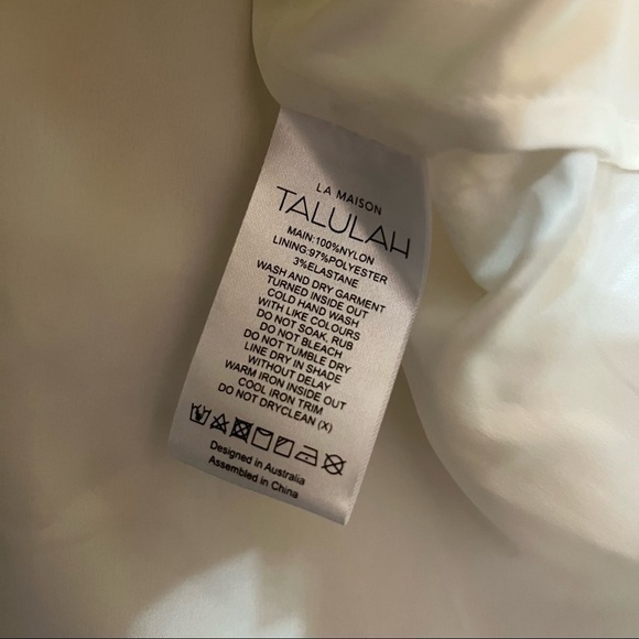 La Maison Talulah | Pursue Sleeveless Lace Mini Dress Bridal Wedding Size M - Picture 13 of 14